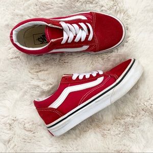 ⚡️Vans Old Skool Red EUC US Kids 13